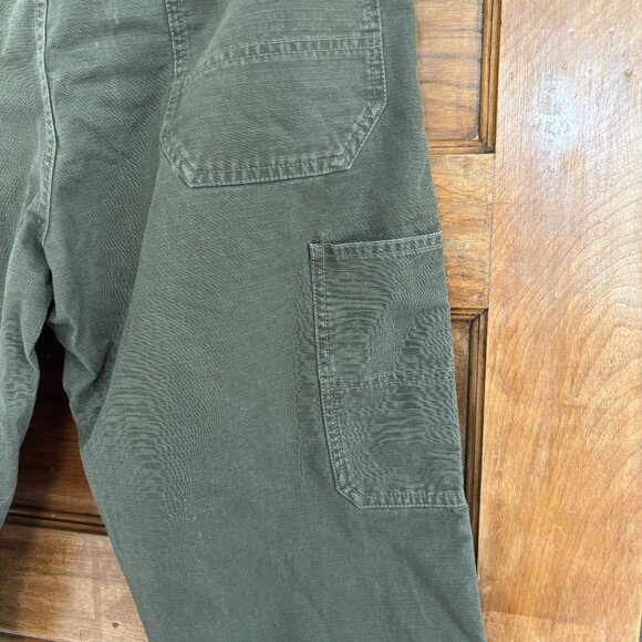 J.Crew Wallace & Barnes Double-Knee Carpenter Pants in Dark Green - 33 x 32 - Picture 6 of 7